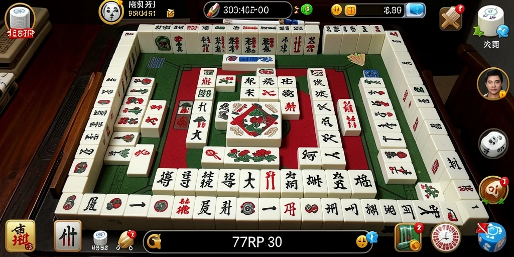 Gameplay menarik dari 77RP yang menampilkan Mahjong.