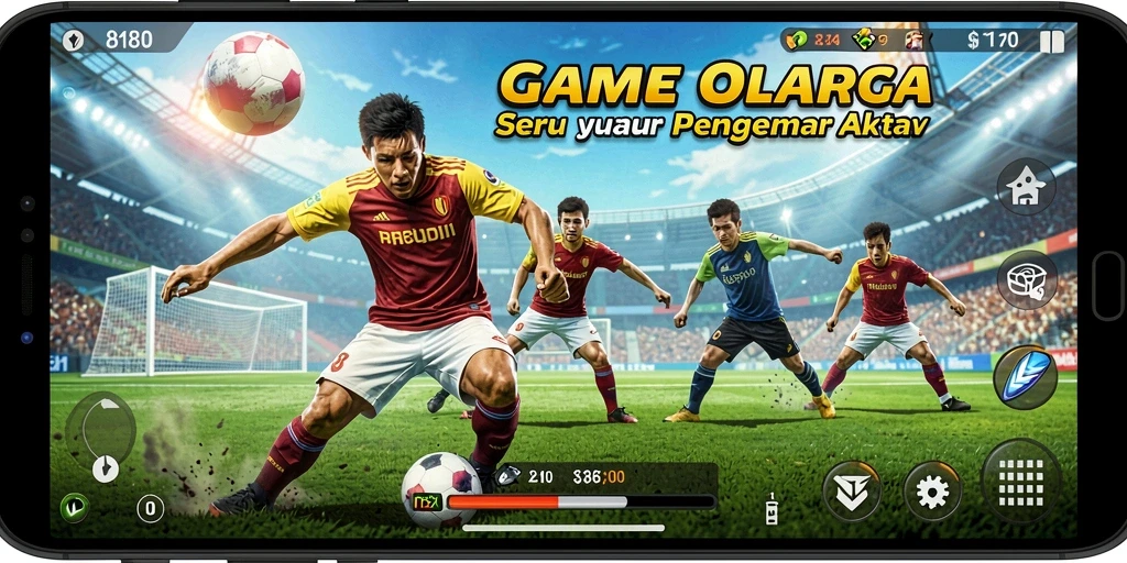 Tampilan menarik dari gameplay 8180 yang penuh aksi olahraga.