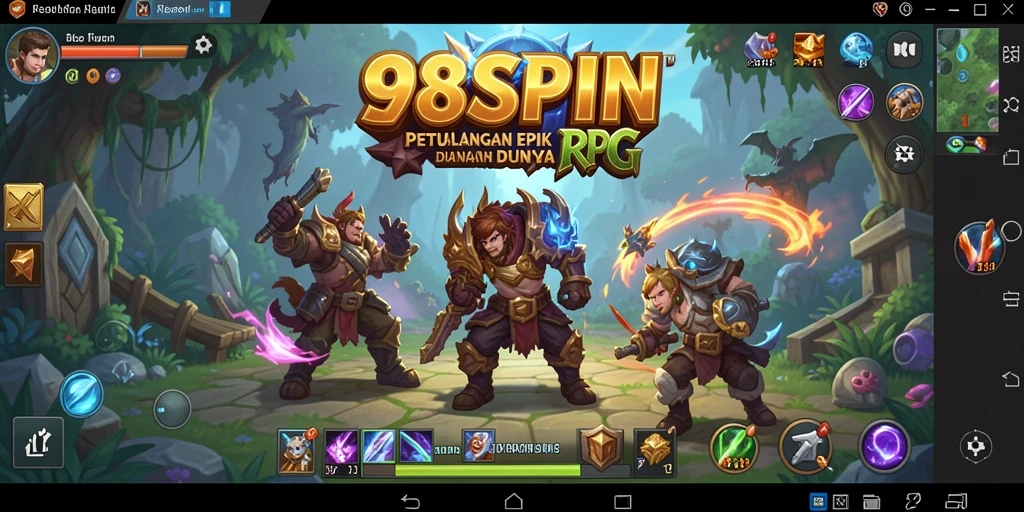 Tampilan gameplay RPG yang mendebarkan di 98SPIN.