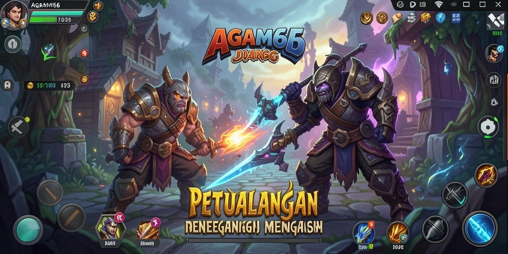 Gambaran gameplay seru dan mendebarkan di AGAM66.