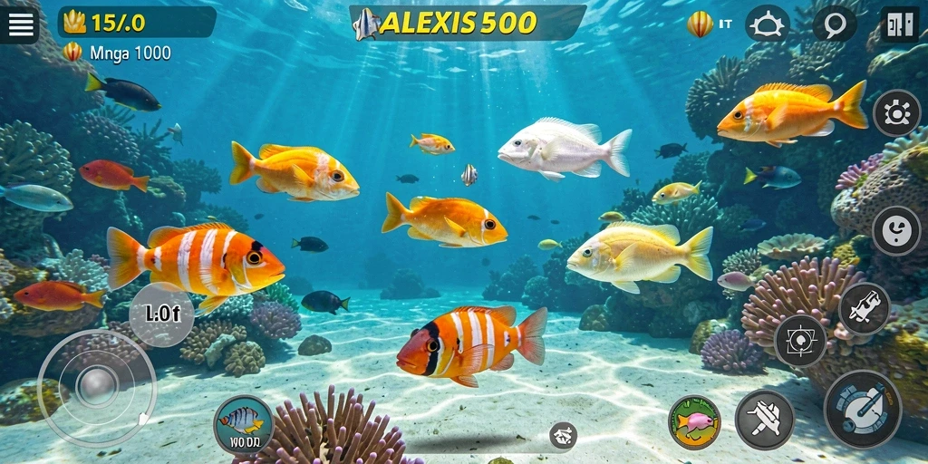 Tampilan gameplay Tembak Ikan yang seru dan mengasyikkan di ALEXIS500.