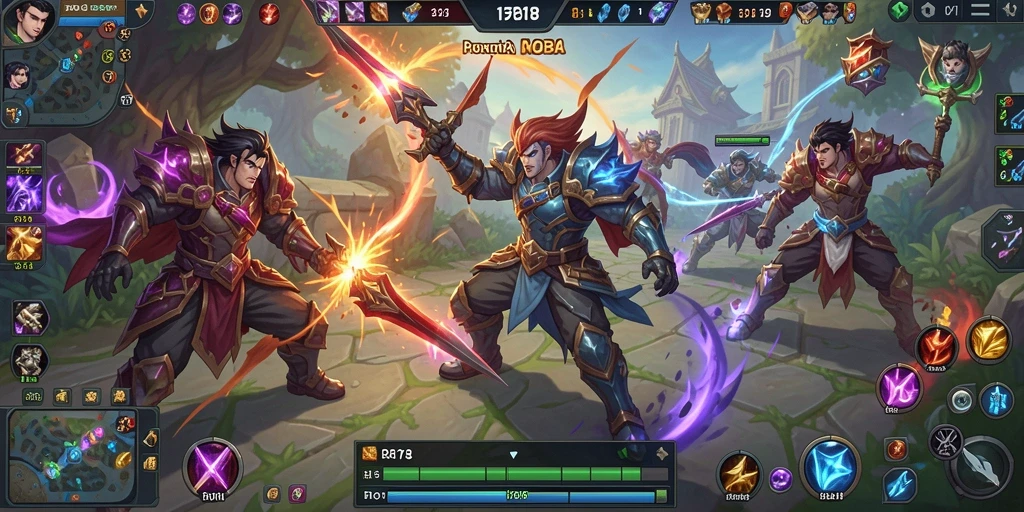 Screenshot gameplay BRO178 menunjukkan aksi pertarungan yang mengesankan.