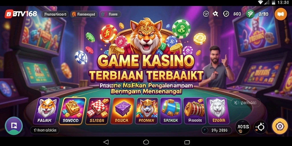 Tampilan gameplay Kasino yang menarik dan seru di BTV168.