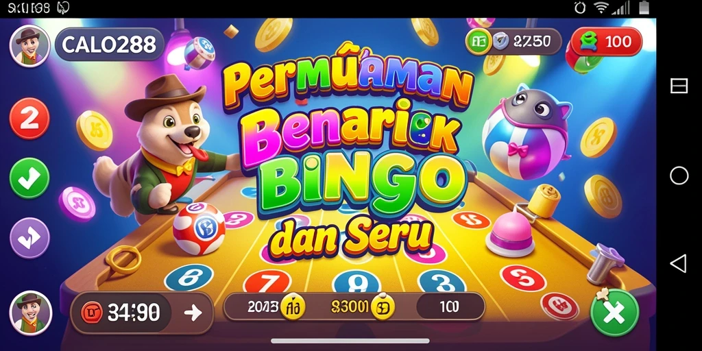 Tampilan menarik dari gameplay Bingo di CALO288.