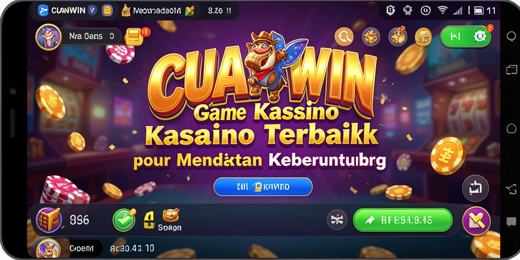 Tampilan gameplay menyenangkan dari CUANWIN yang menampilkan suasana Kasino.