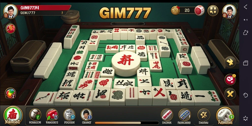 Gameplay menegangkan dan penuh strategi di GIM777 Mahjong.