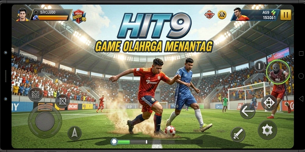 Screenshot HIT9 menampilkan aksi seru dalam berbagai cabang olahraga.