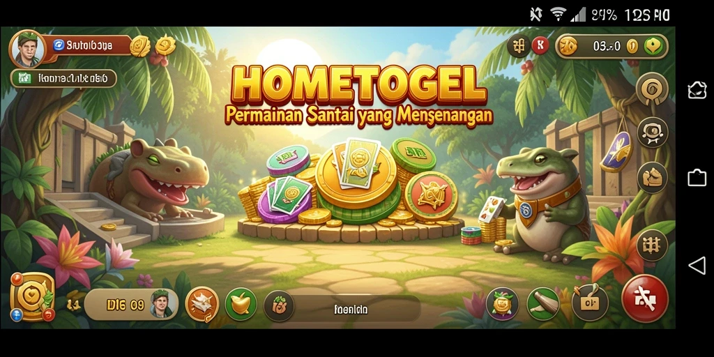 Tampilan gameplay <strong>HOMETOGEL</strong> yang menarik dan interaktif.