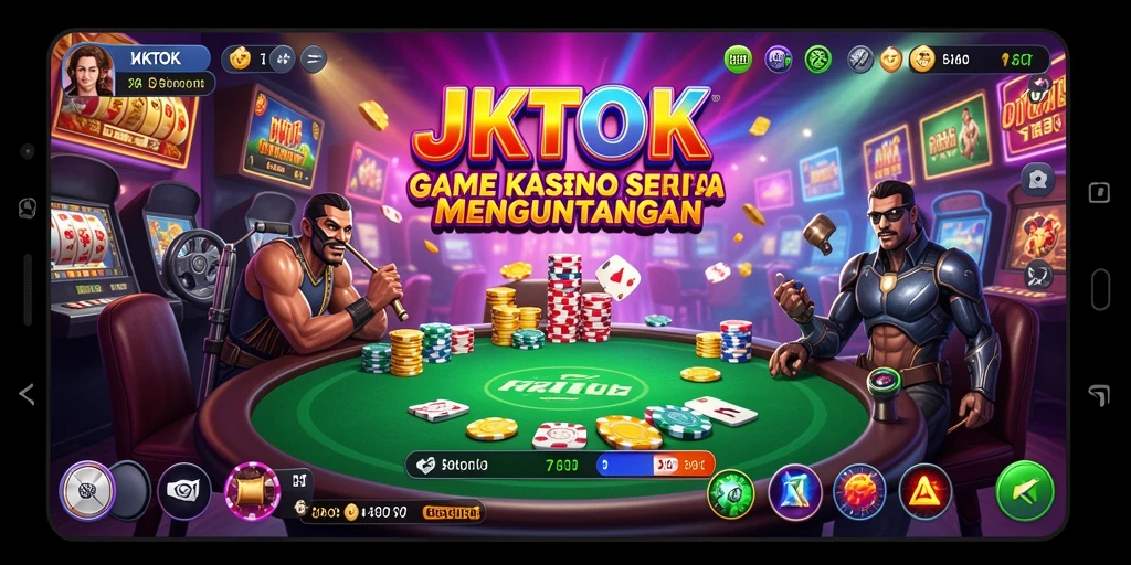 Tampilan screenshot JKTOK menampilkan gameplay Kasino yang mendebarkan.