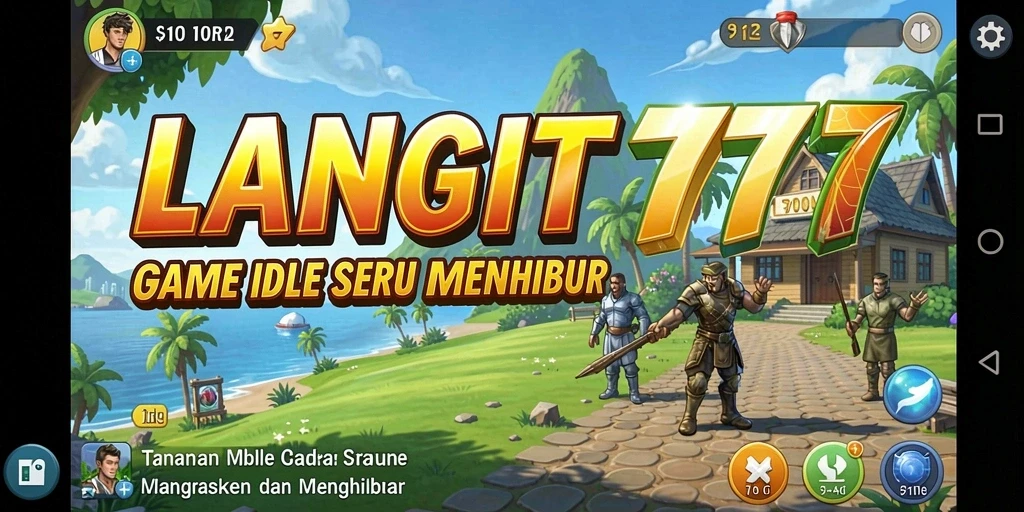 Tampilan menarik dari gameplay LANGIT777 dengan elemen Idle yang adiktif.