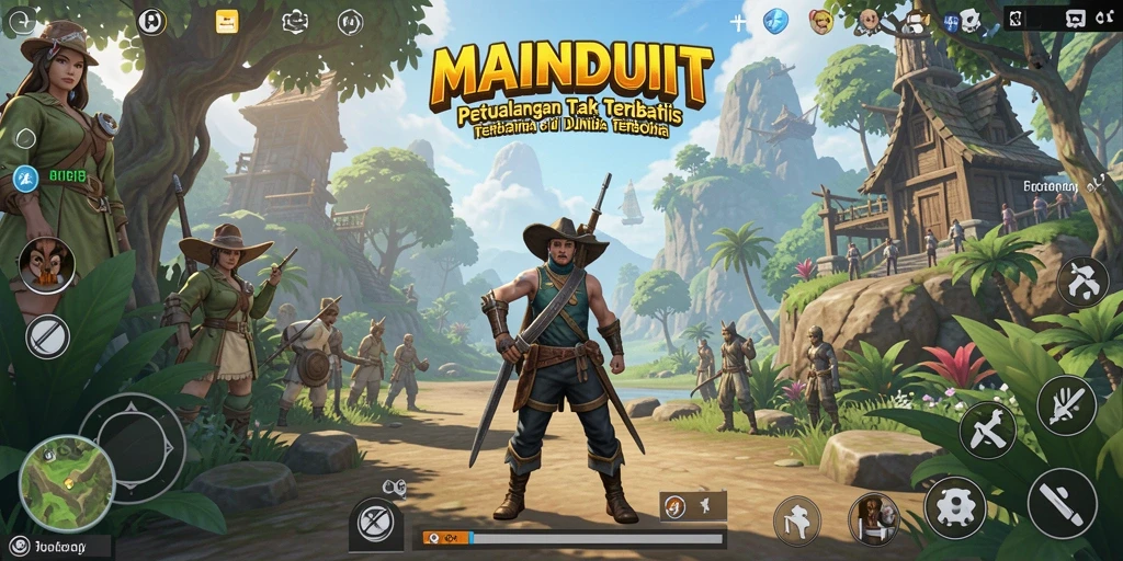 Screenshot gameplay menunjukkan kebebasan menjelajahi dunia Open World.