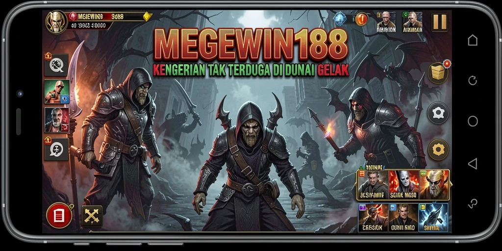 Tangkapan layar MEGEWIN188 menampilkan suasana gameplay yang menakutkan.