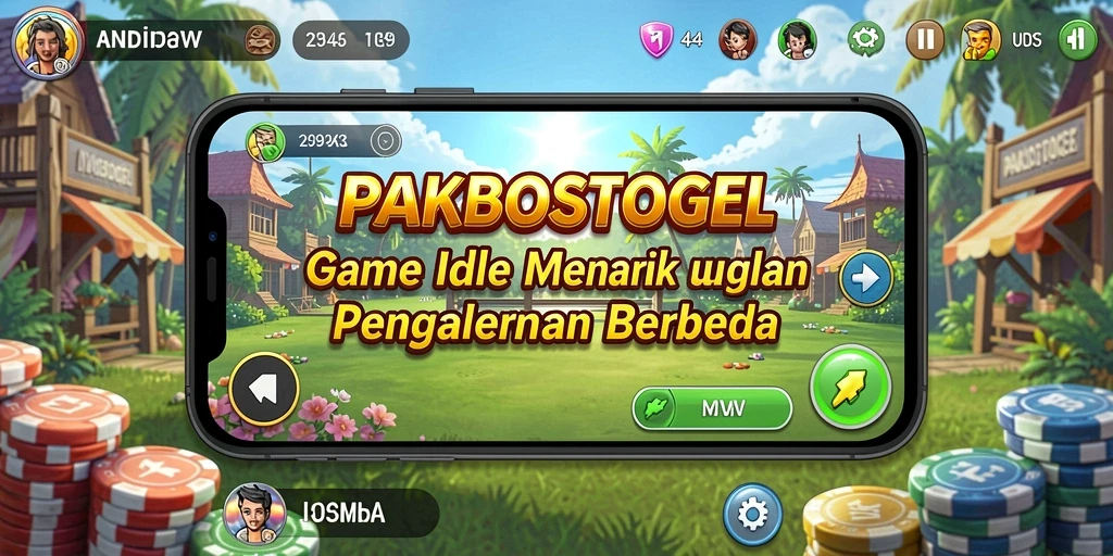 Gameplay menarik PAKBOSTOGEL dengan elemen Idle yang unik.