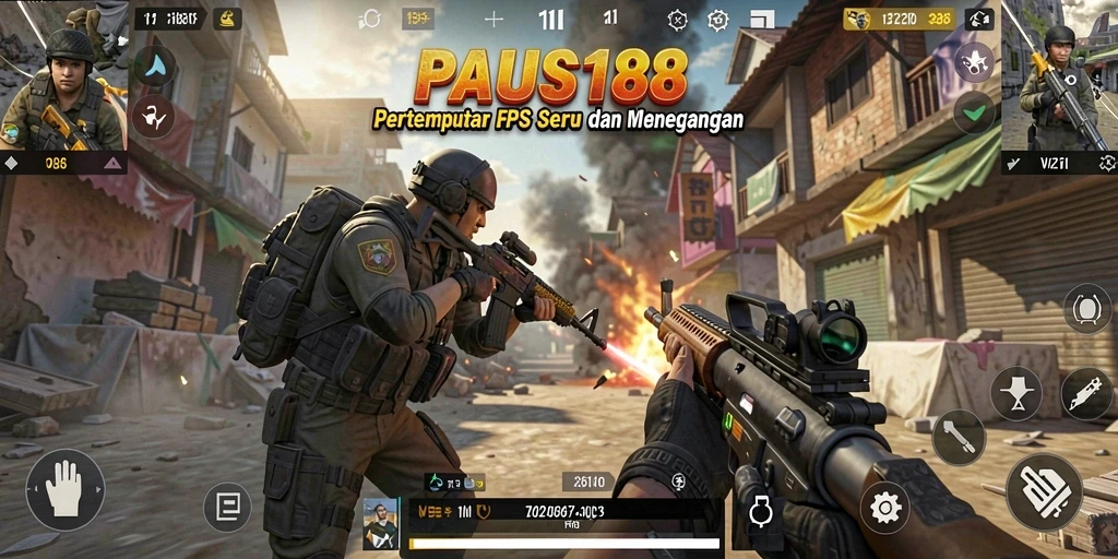 Tampilan gameplay seru di PAUS188 dengan aksi tembak-menembak yang intens.