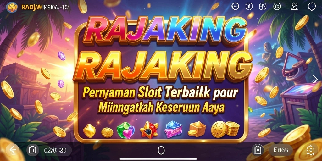 Screenshot utama RAJAKING menampilkan gameplay Slot yang dinamis dan menarik.