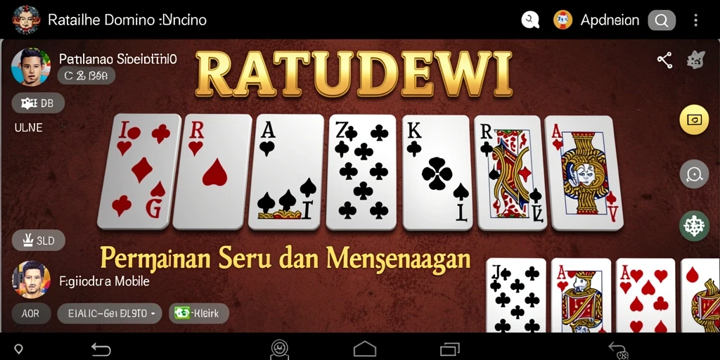 Screenshot gameplay RATUDEWI yang menunjukkan keseruan bermain Domino.