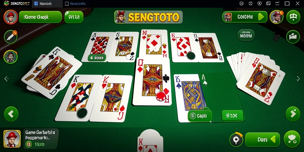 Tampilan gameplay SENGTOTO yang seru dan interaktif dalam permainan Gaple.