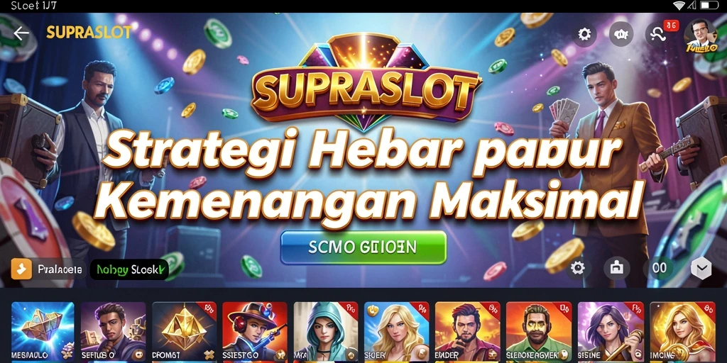 Menampilkan aksi intens dalam permainan strategi SUPRASLOT.