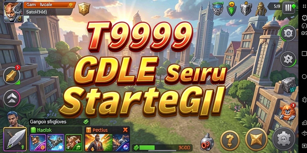 Tampilan gameplay T9999 yang memukau dalam dunia Idle.