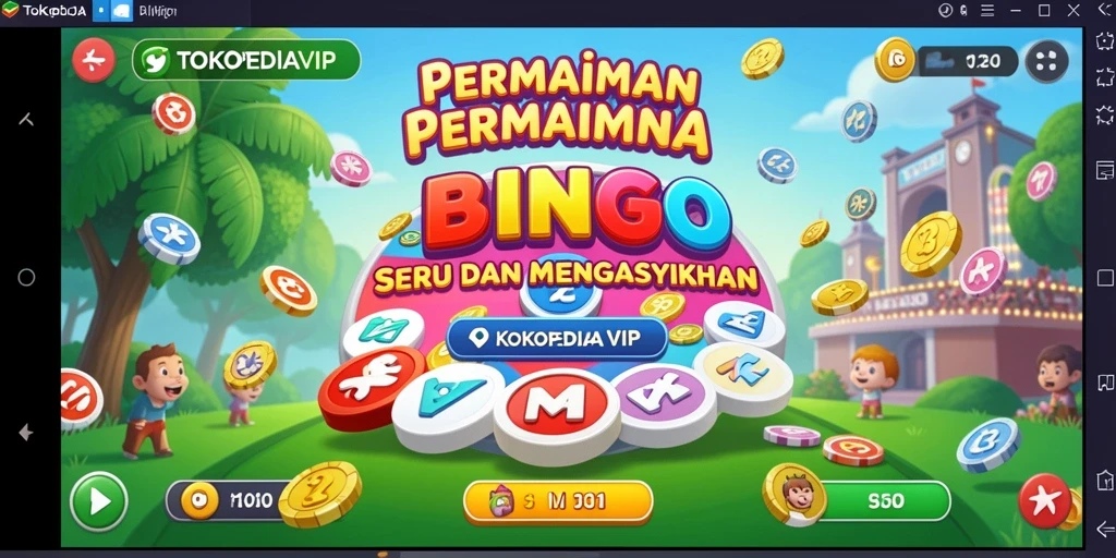 Screenshot gameplay TOKOPEDIAVIP menampilkan suasana permainan Bingo yang seru.