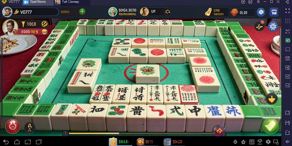 Screenshot VO777 menampilkan gameplay Mahjong yang seru dan menantang.